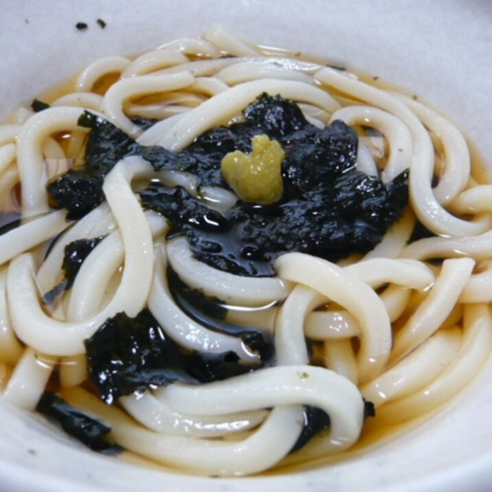 冷凍うどんでさっぱり海苔うどん